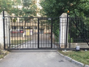 Ворота откатные решетчатые - пример 7 фото стоимость под ключ