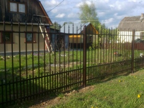 Сварные заборы с утрамбовкой щебнем 12 метров фото в Павлово