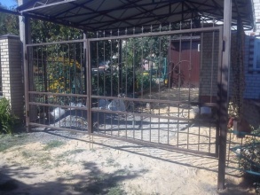 Решетчатые ворота распашные - пример 12 фото в Павлово