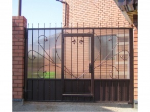 Кованые заборы с поликарбонатом 80 метров фото в Павлово